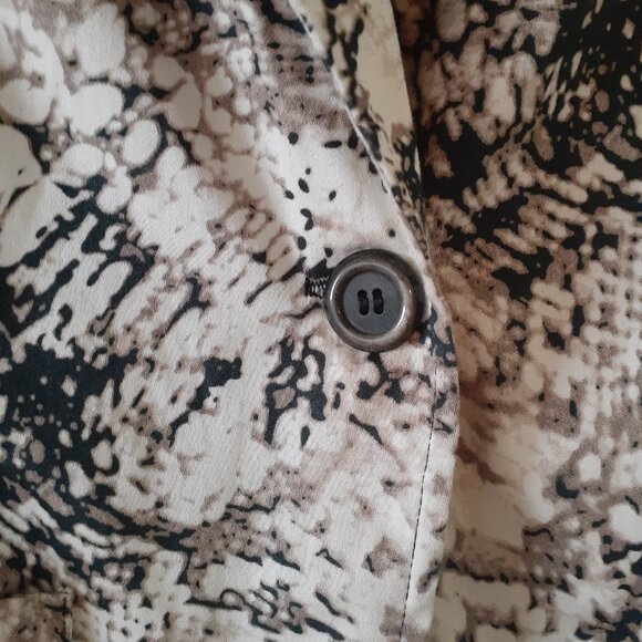 Soft Works Petite Blazer Size 16 Black and Taupe - Picture 3 of 7